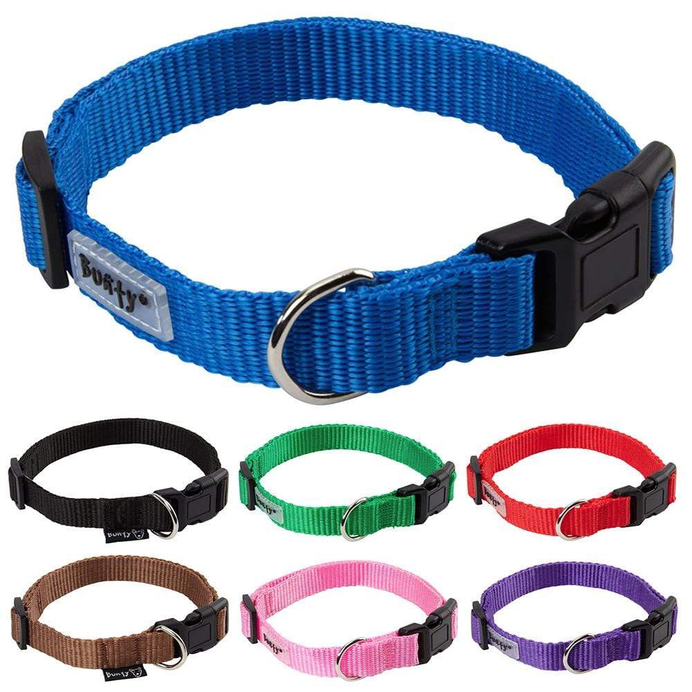 Dog Puppy Collar with Buckle & Clip for Lead, Adjustable Soft Fabric - Image 8
