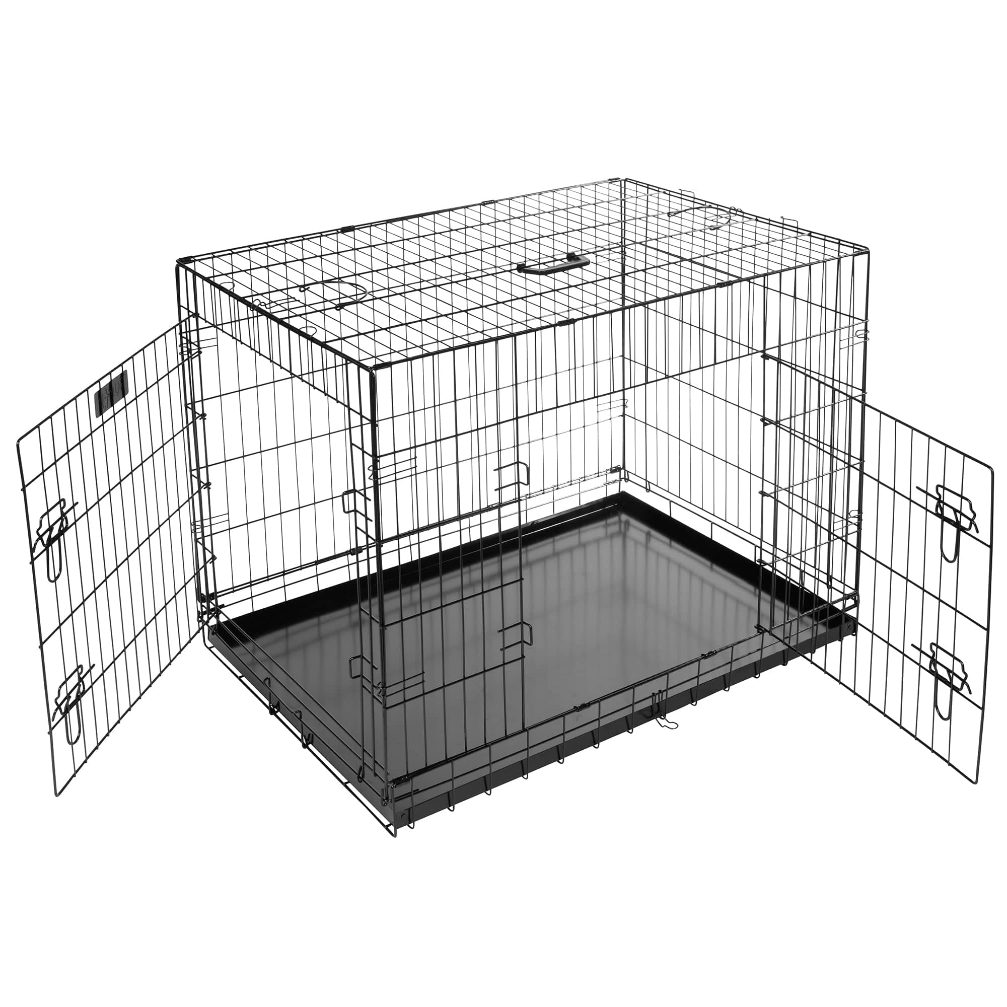 Bunty Metal Dog Cage Crate Bed Portable Pet Puppy Training Travel Carrier Basket - Image 3