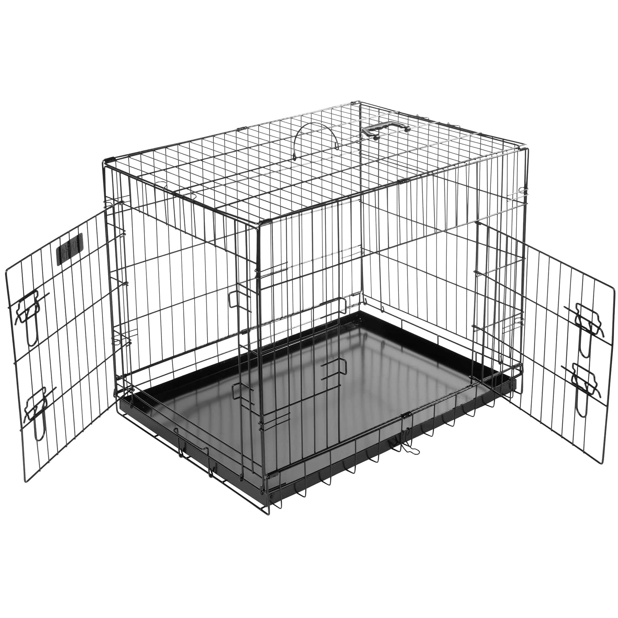 Bunty Metal Dog Cage Crate Bed Portable Pet Puppy Training Travel Carrier Basket - Image 4